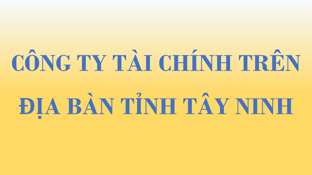 Công ty tài chính